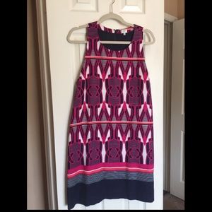 Crown & Ivy Pink Geometric Sheath Dress